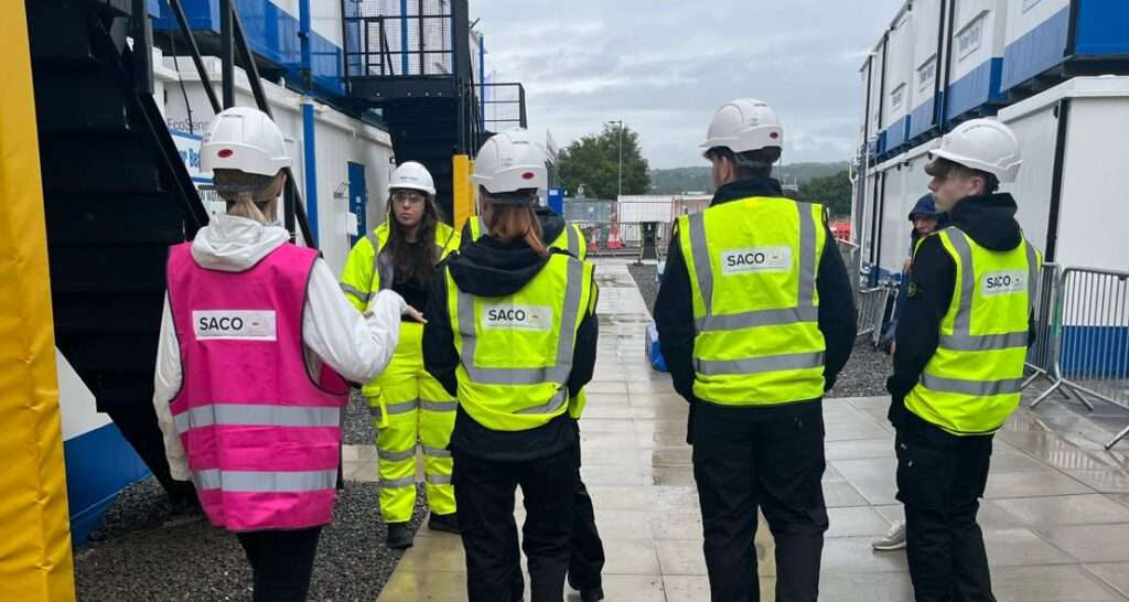 Image of yougn people attending a Work Taster session in partnership with Balfour Beatty, Barnardo's Works and SACO